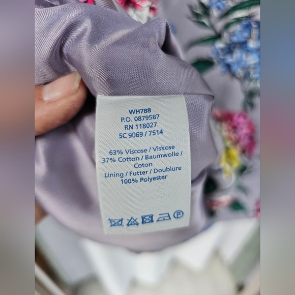 Boden Sleeveless Dress Floral Lined Womens Size 12R - Picture 7 of 9